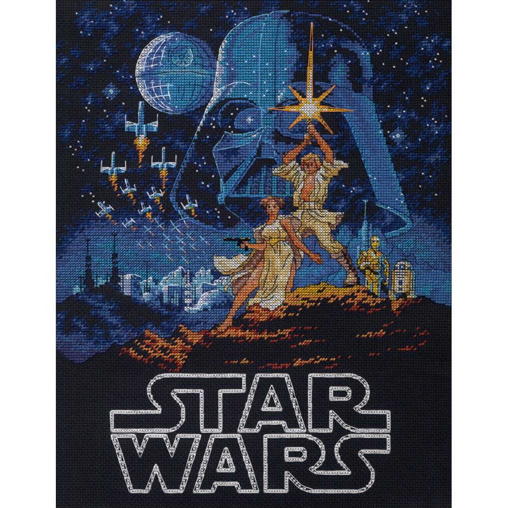 Luke & Princess Leia Counted Cross Stitch Kit